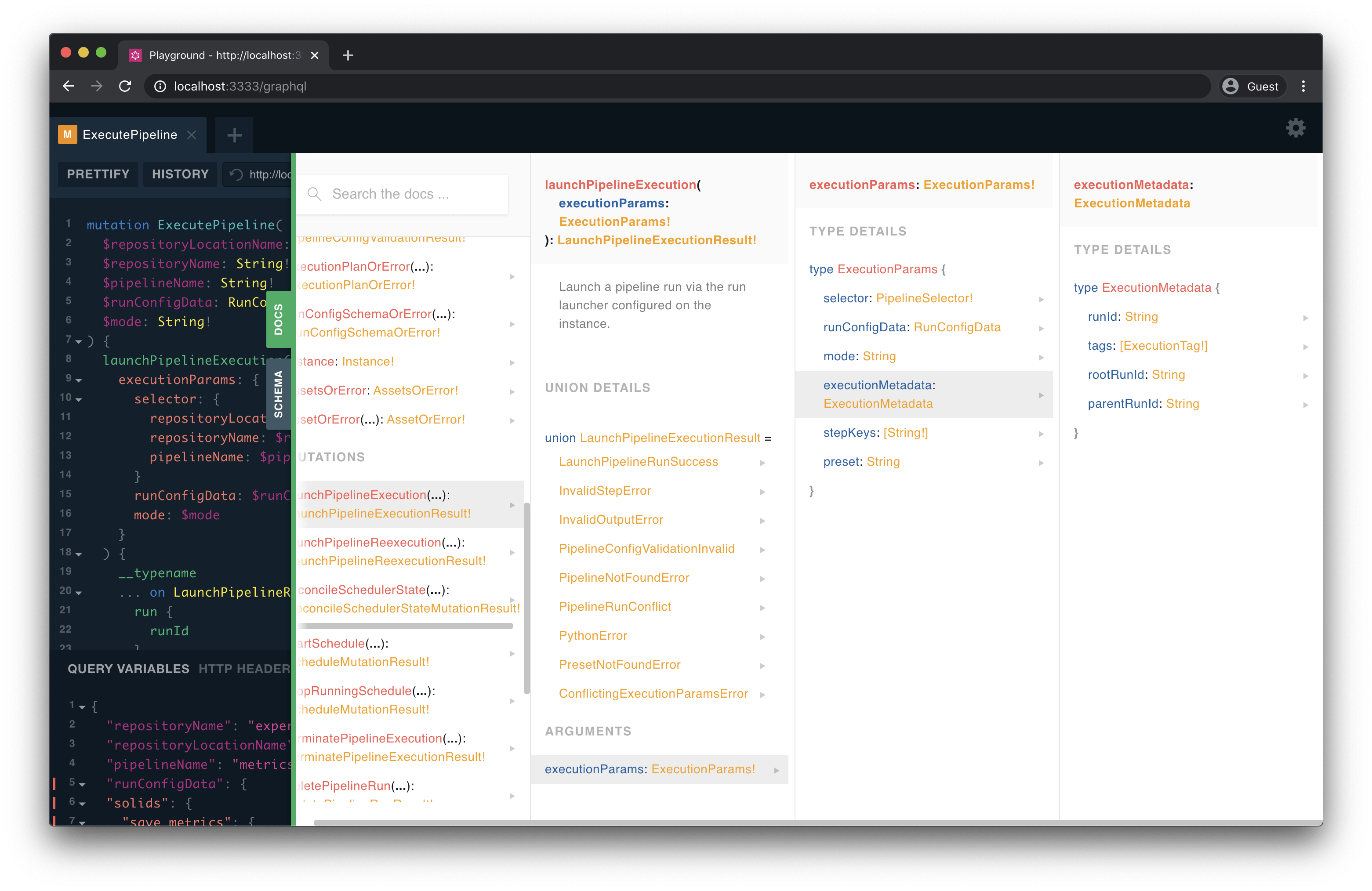 GraphQL docs